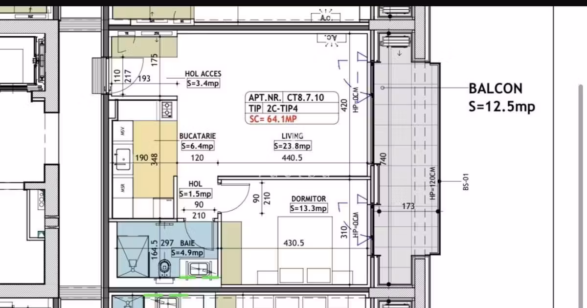 Apartament de vânzare cu 2 camere, mobilat în zona Cotroceni, Sector 5