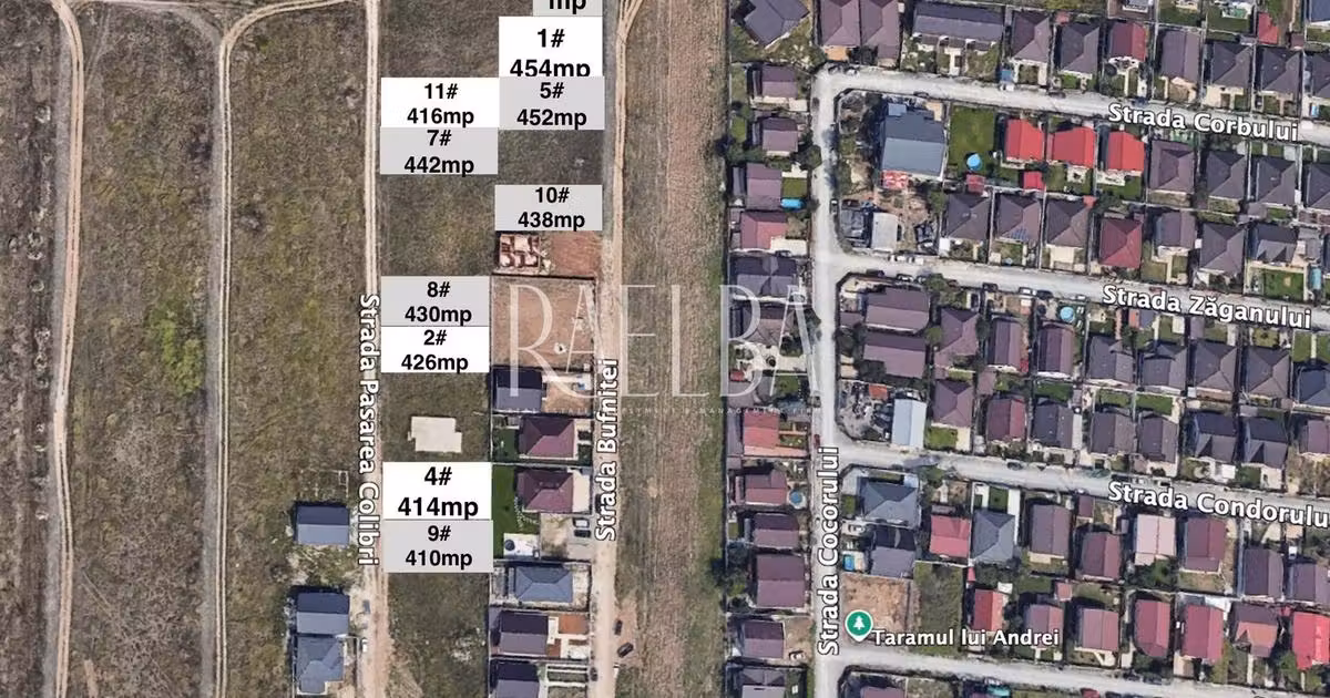 Teren Construcții intravilan de vânzare de 394 mp, în Dobroești