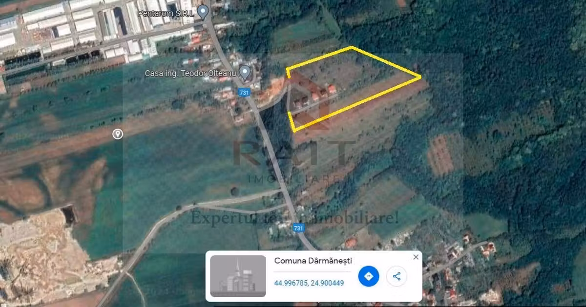 Teren Construcții intravilan de vânzare de 650 mp, în Dârmănești