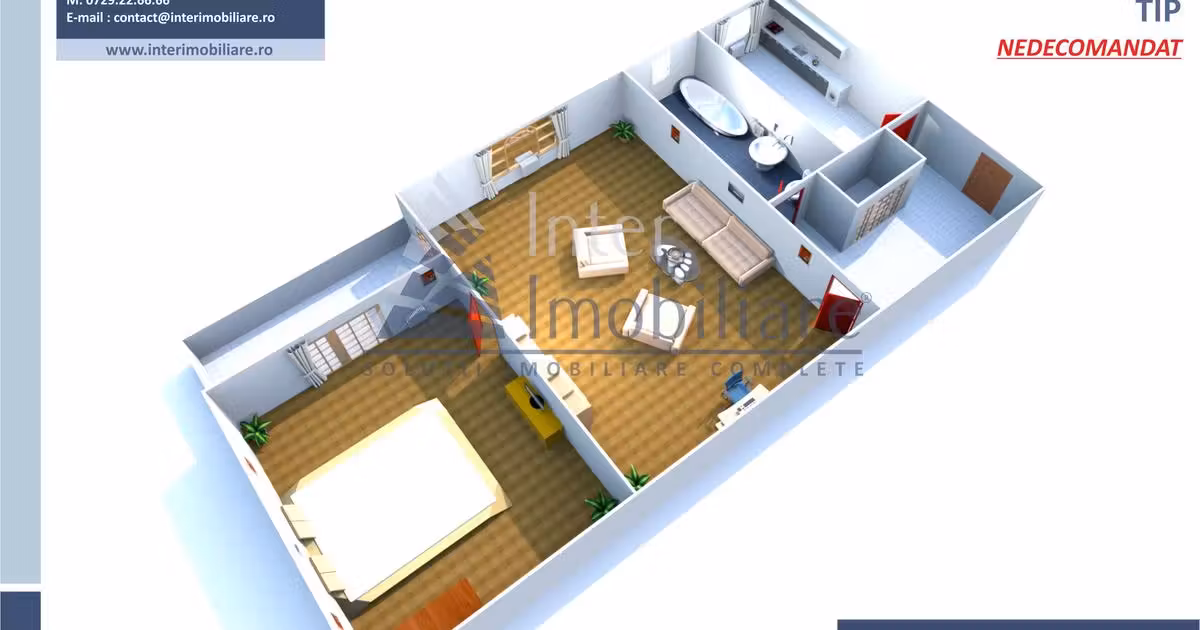 Apartament de vânzare cu 2 camere în zona Tudor Vladimirescu, Iași