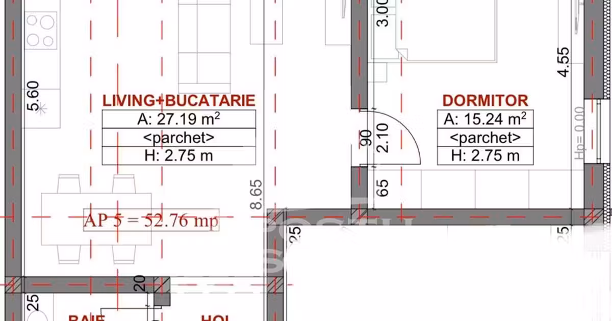 Apartament de vânzare cu 2 camere în Giroc
