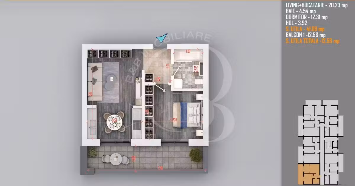 Apartament de vânzare cu 2 camere în zona Theodor Pallady, Sector 3