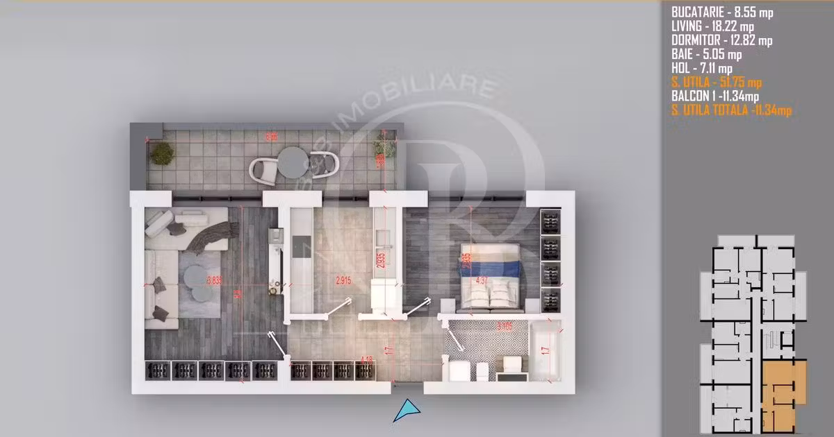 Apartament de vânzare cu 2 camere în zona Theodor Pallady, Sector 3