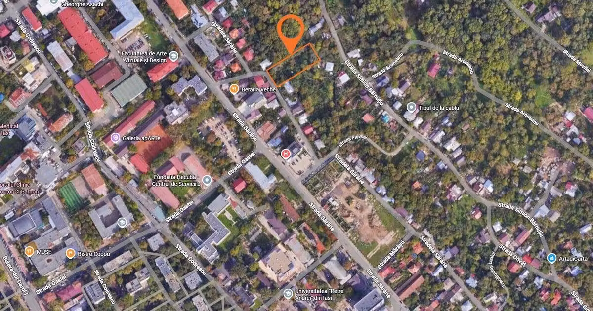 Teren Construcții intravilan de vânzare de 1346 mp, în zona Copou, Iași