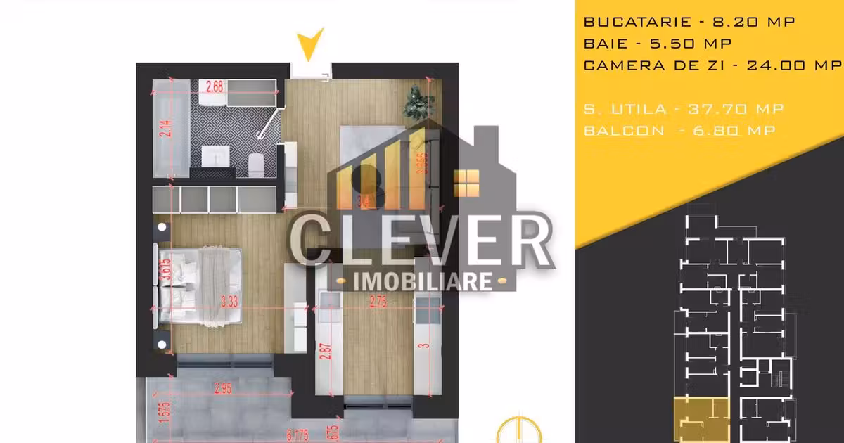 Garsonieră de vânzare în zona Theodor Pallady, Sector 3