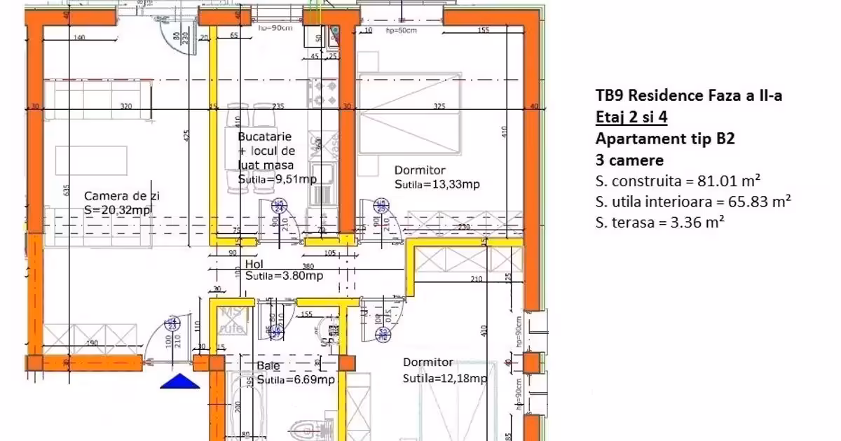 Apartament de vânzare cu 3 camere în zona Central, Ploiești