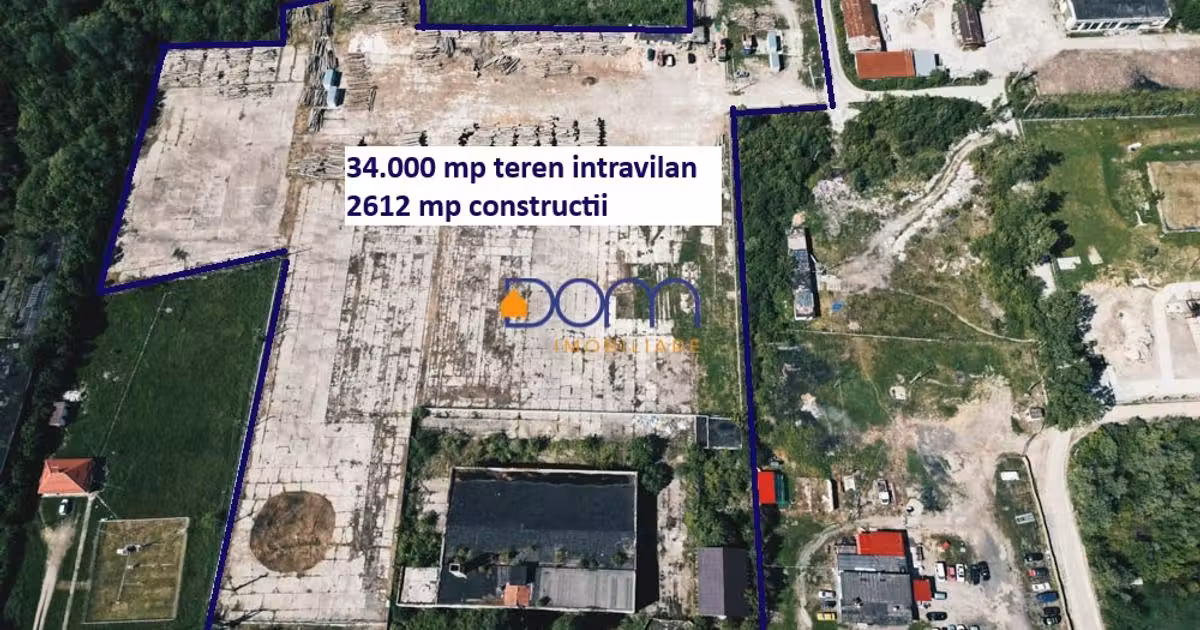 Teren Construcții intravilan de vânzare de 34000 mp, în Caransebeș