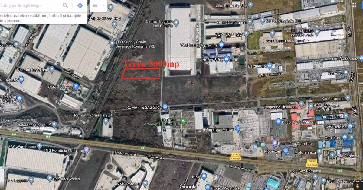 Teren Construcții intravilan de vânzare de 5000 mp, în Chiajna