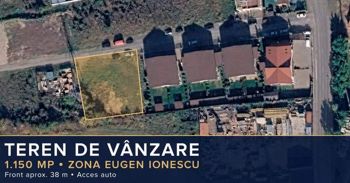 Teren agricol intravilan de vânzare de 1150 mp, în zona Europa, Cluj-Napoca