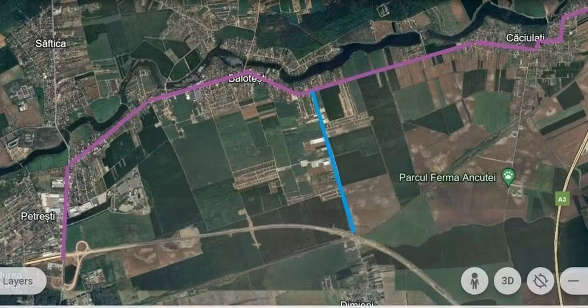 Teren Construcții intravilan de vânzare de 8400 mp, în Balotești