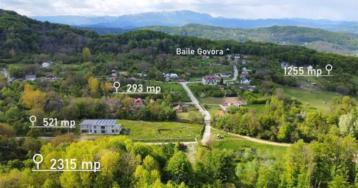 Teren Construcții intravilan de vânzare de 2315 mp, în Băile Govora