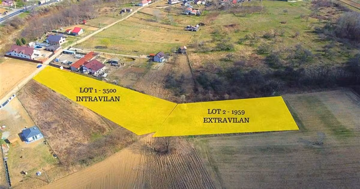 Teren Construcții intravilan de vânzare de 5460 mp, în Budești
