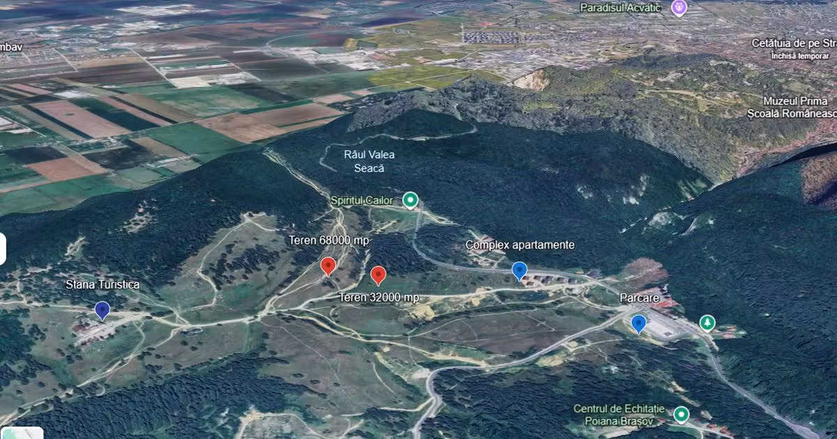 Teren intravilan de vânzare de 100000 mp, în Poiana Brașov