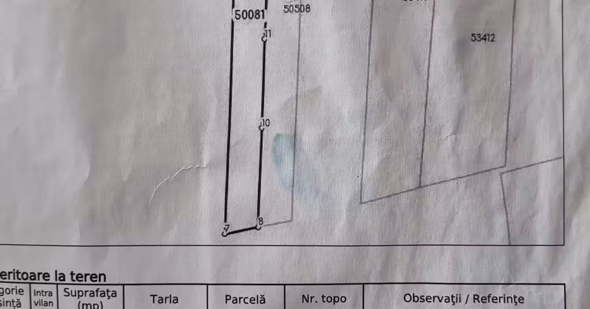 Teren agricol intravilan de vânzare de 2100 mp, în Berghia