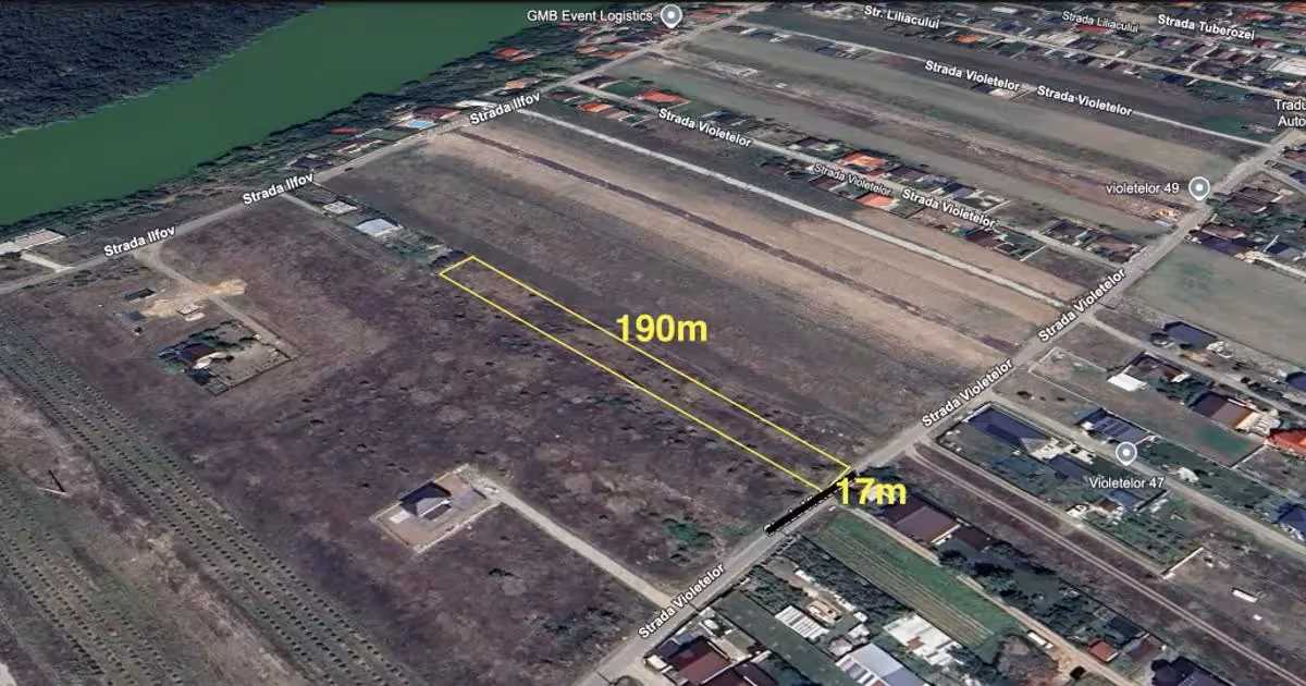 Teren agricol intravilan de vânzare de 3150 mp, în Brănești