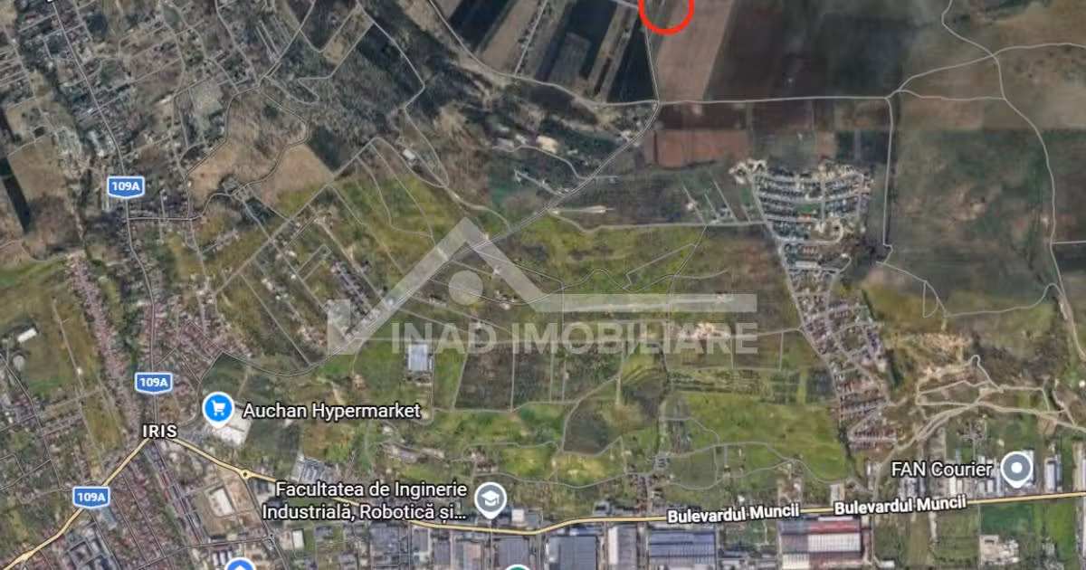 Teren agricol extravilan de vânzare de 1000 mp, în zona Iris, Cluj-Napoca