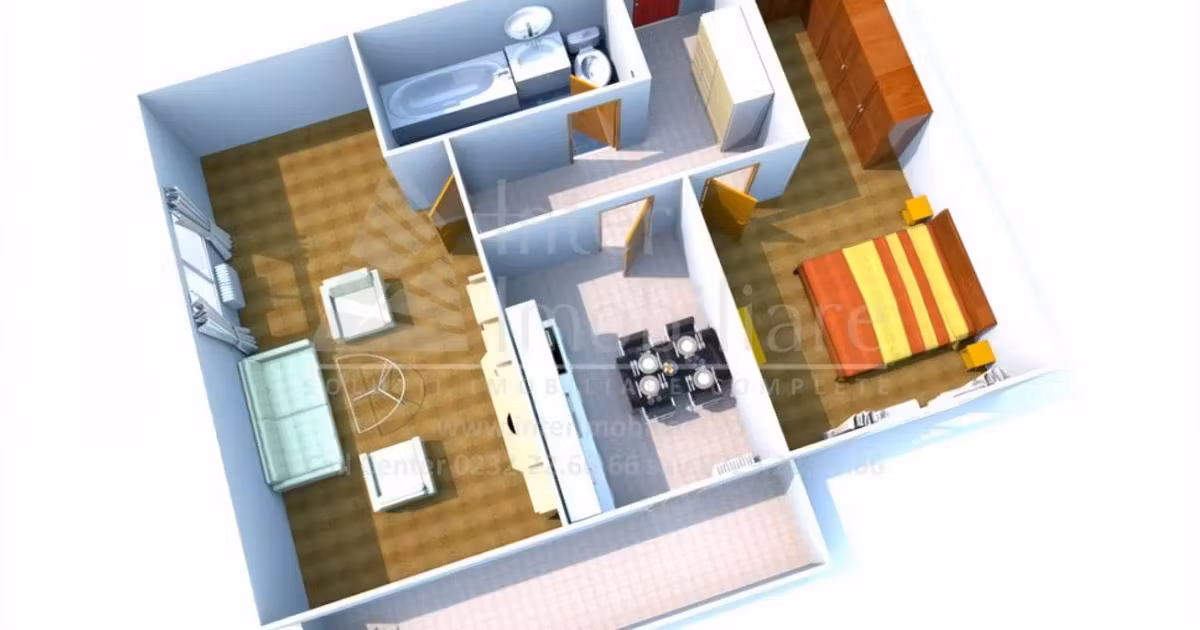 Apartament de vânzare cu 2 camere în zona Nicolina, Iași