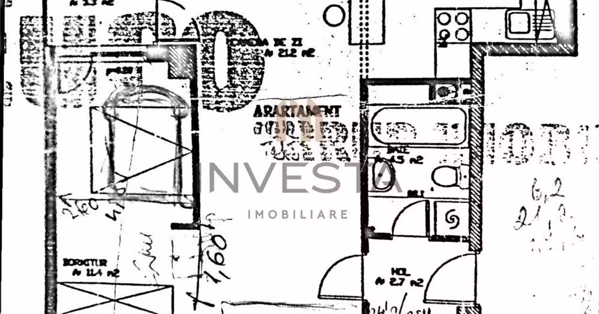 Apartament de vânzare cu 2 camere, mobilat în zona Central, Cluj-Napoca
