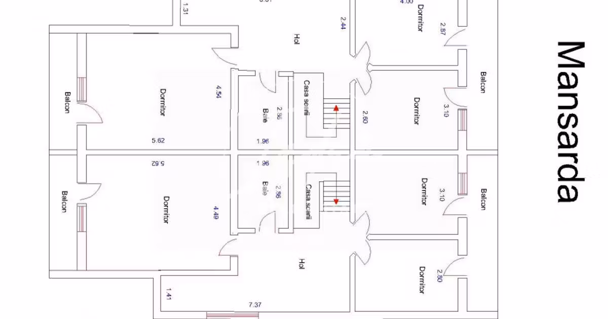 Duplex de vânzare cu 5 camere, mobilat în Tălmaciu