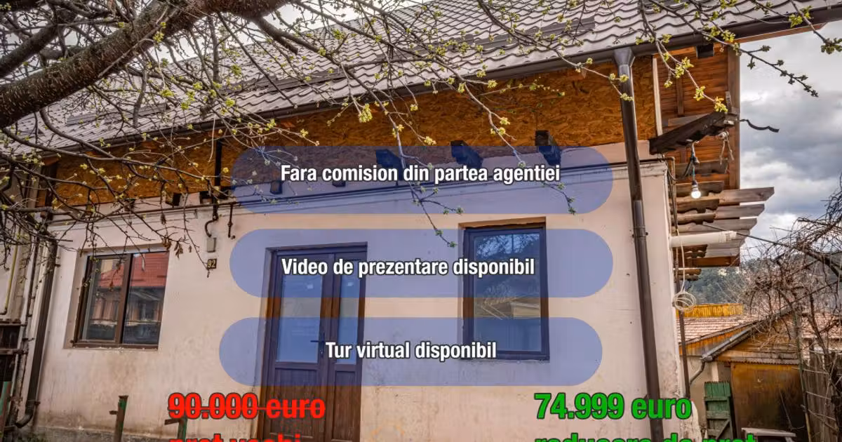Casă de vânzare cu 3 camere în Comănești