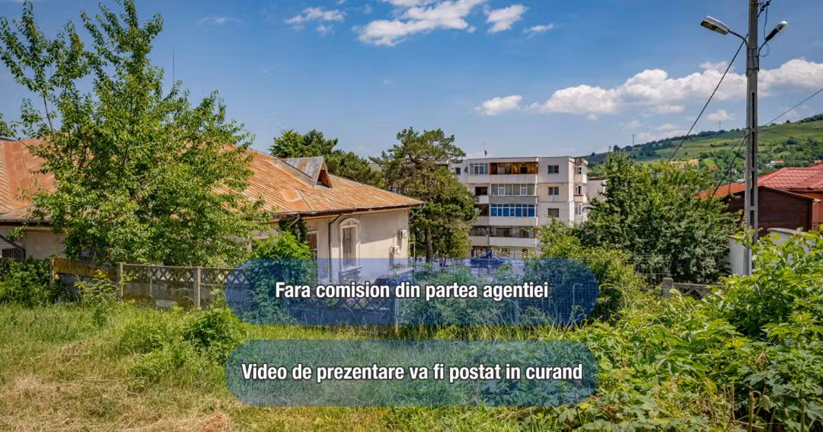 Teren Construcții intravilan de vânzare de 1356 mp, în Moinești