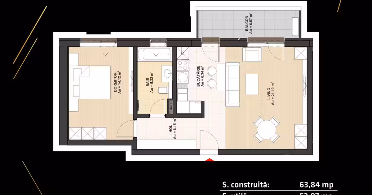Apartament de vânzare cu 2 camere în zona Vest, Ploiești