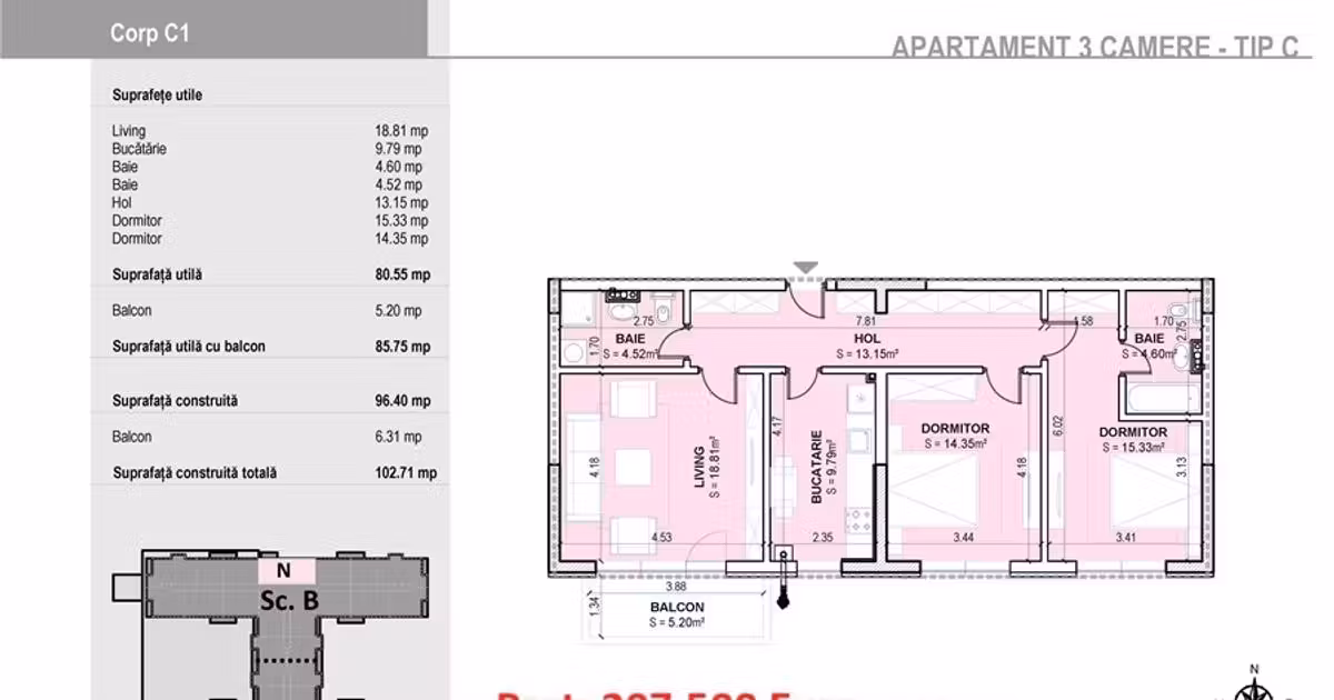Apartament de vânzare cu 3 camere în zona Militari, Sector 6