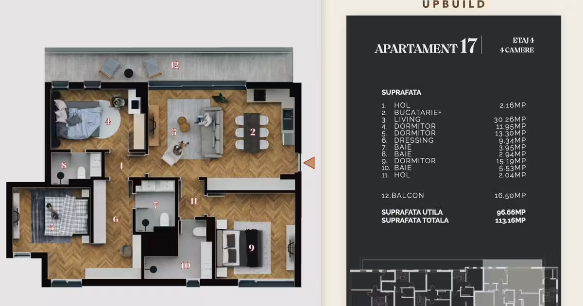 Apartament de vânzare cu 4 camere în zona P-ța Muncii, Sector 2