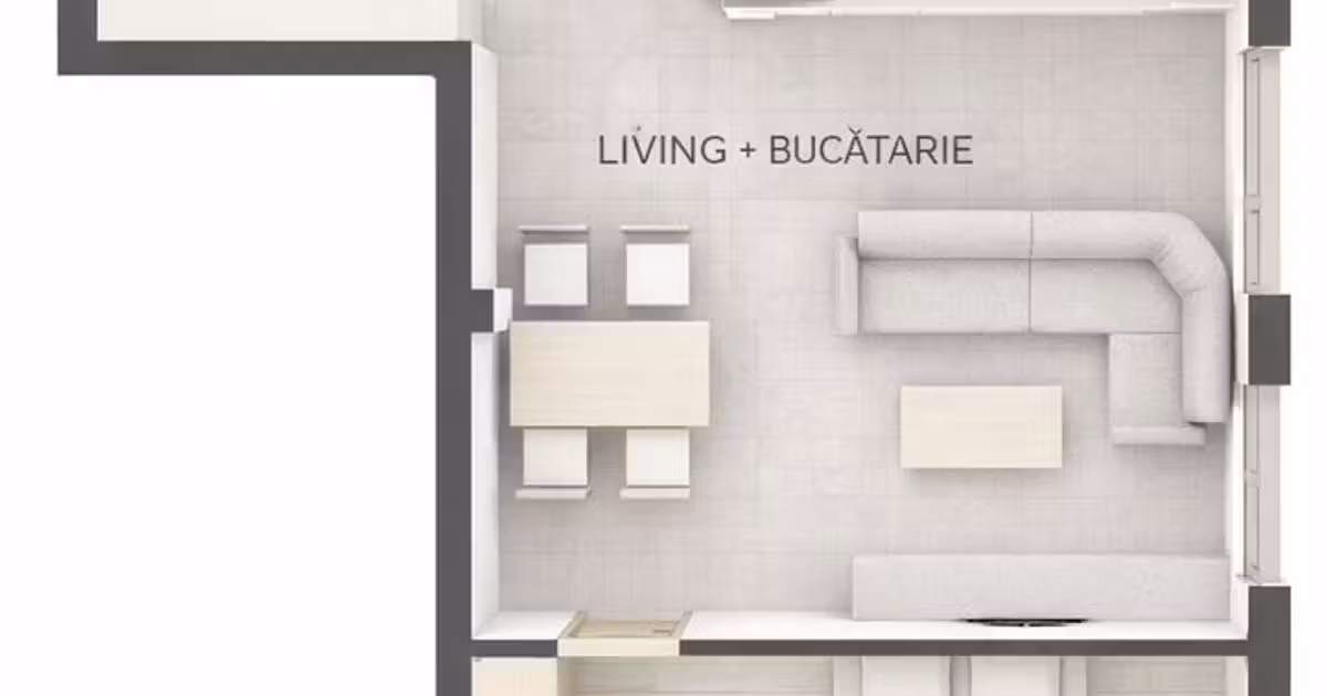 Apartament de vânzare cu 3 camere în Florești