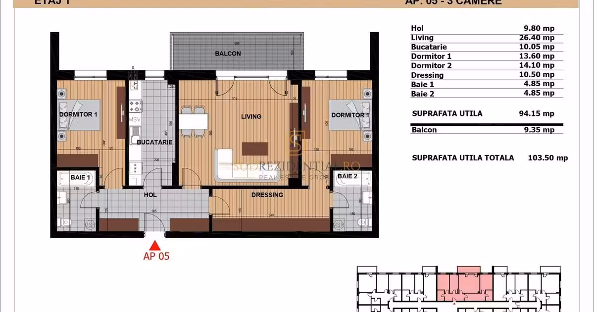 Apartament de vânzare cu 3 camere în zona Apărătorii Patriei, Sector 4