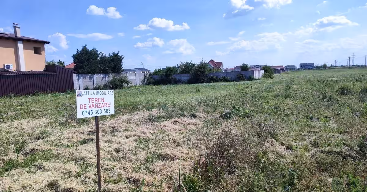 Teren Construcții intravilan de vânzare de 507 mp, în Moșnița Nouă