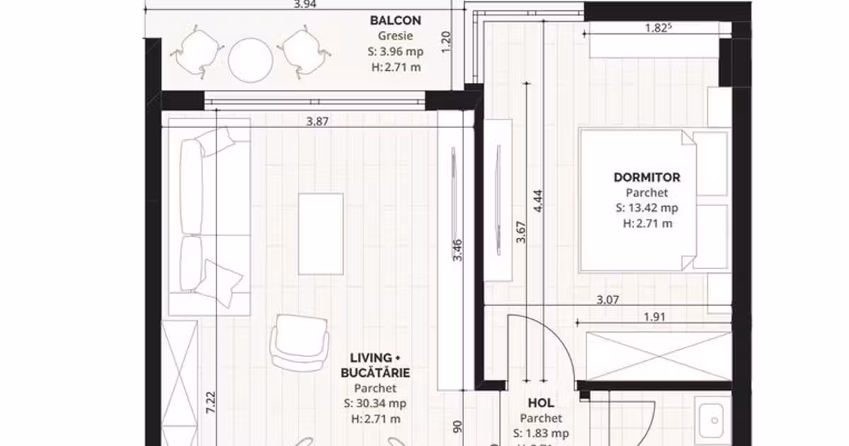 Apartament de vânzare cu 2 camere în zona Torontalului, Timișoara