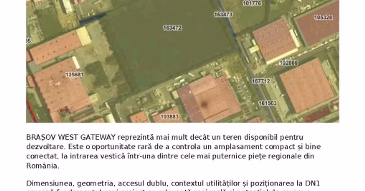 Teren Construcții intravilan de vânzare de 59545 mp, în zona 13 Decembrie, Brașov