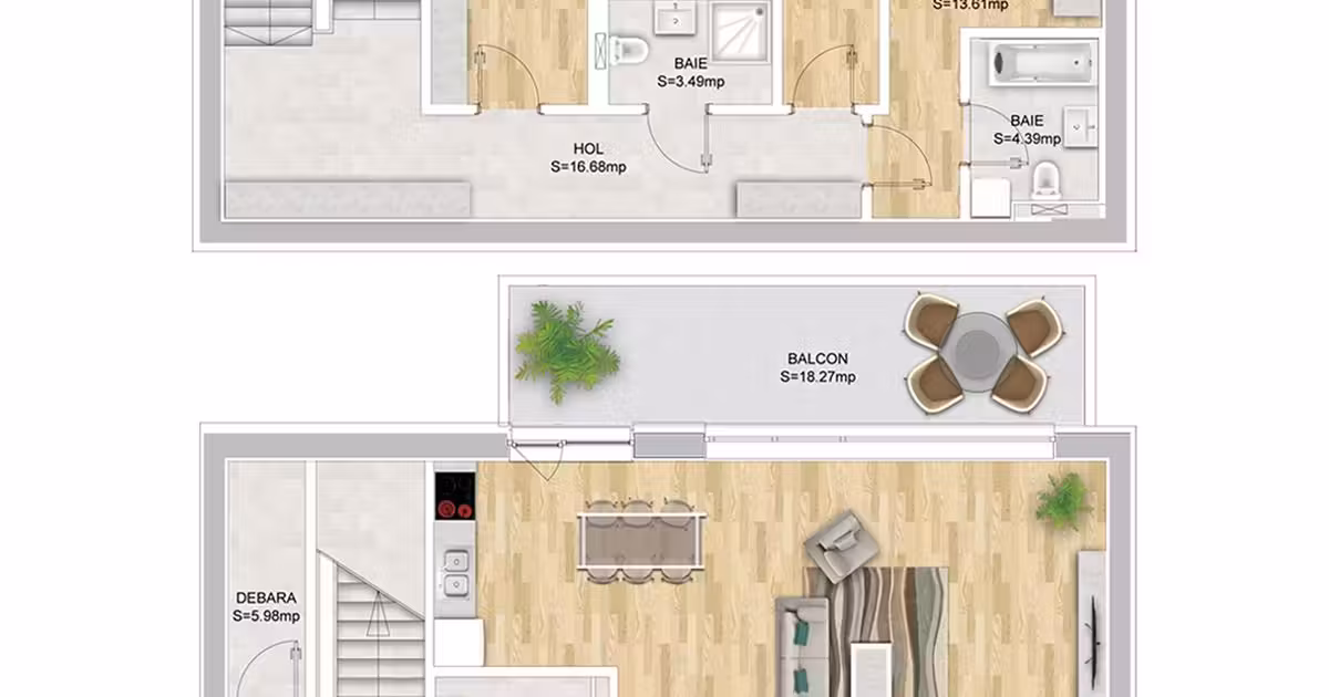Duplex de vânzare cu 4 camere în zona Domenii, Sector 1