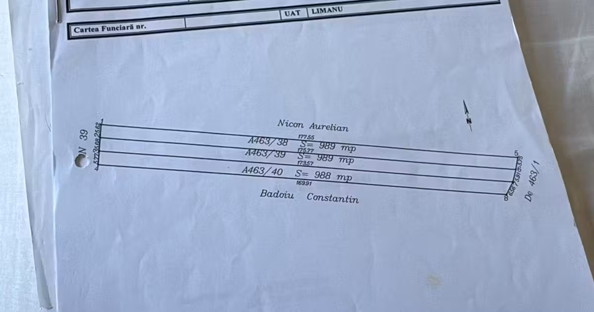 Teren Construcții intravilan de vânzare de 3000 mp, în Vama Veche