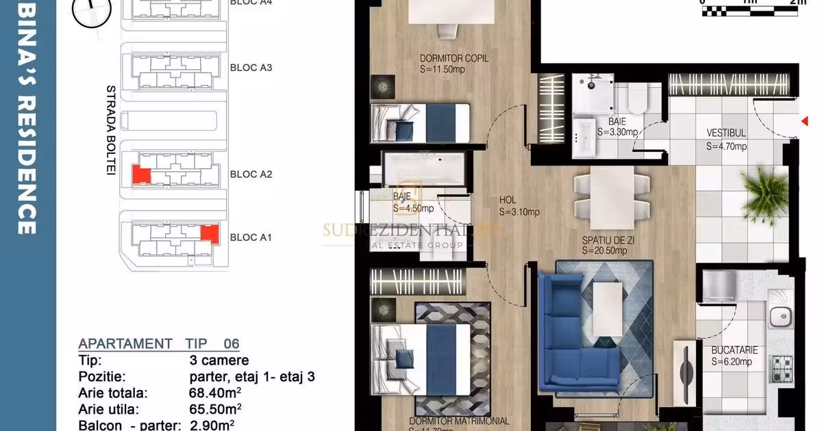 Apartament de vânzare cu 3 camere în zona Brâncoveanu, Sector 4
