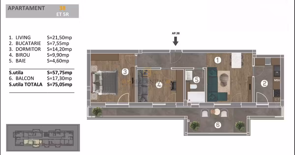 Apartament de vânzare cu 3 camere în zona Berceni, Sector 4