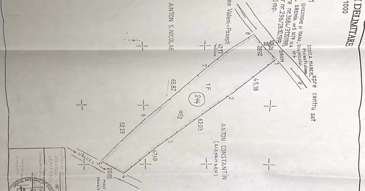 Teren intravilan de vânzare de 4149 mp, în Ogretin