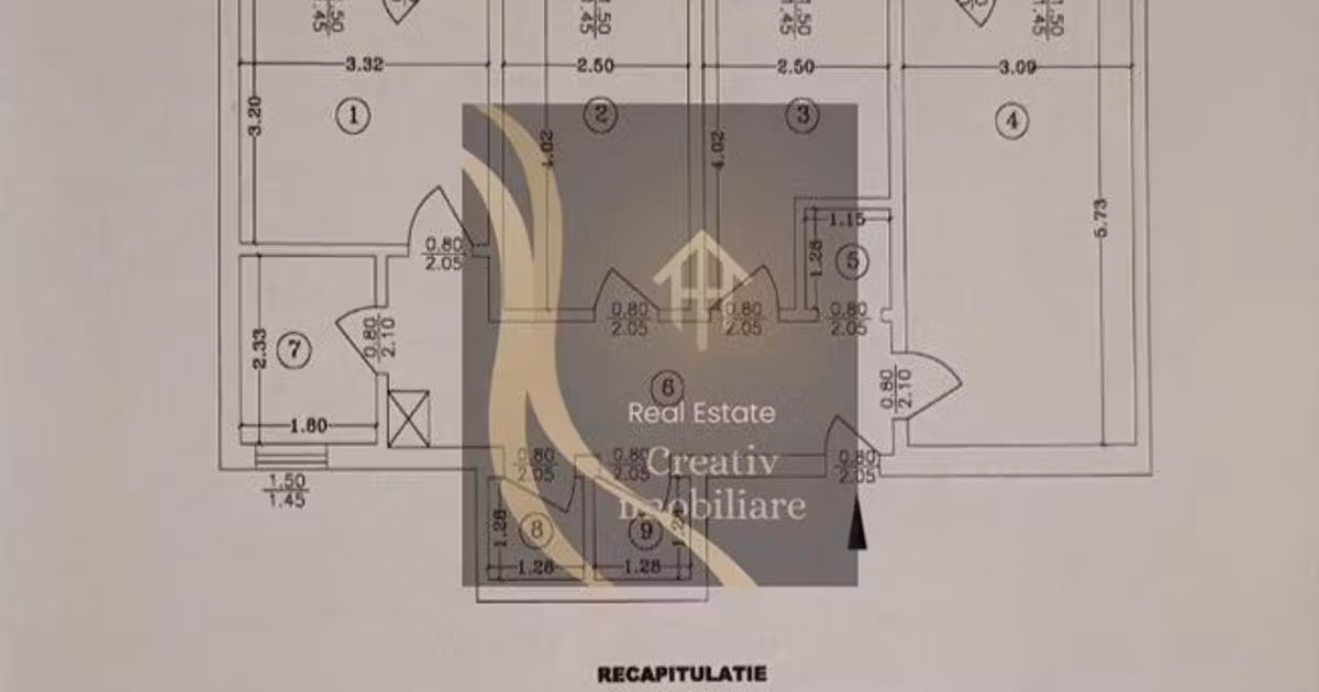 Apartament de vânzare cu 3 camere în zona Chișinau, Sector 2
