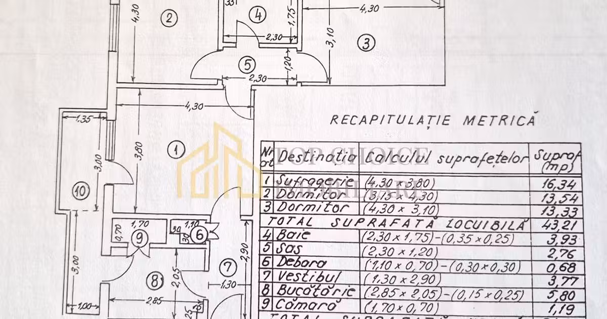 Apartament de vânzare cu 3 camere în zona Barbu Văcărescu, Sector 2