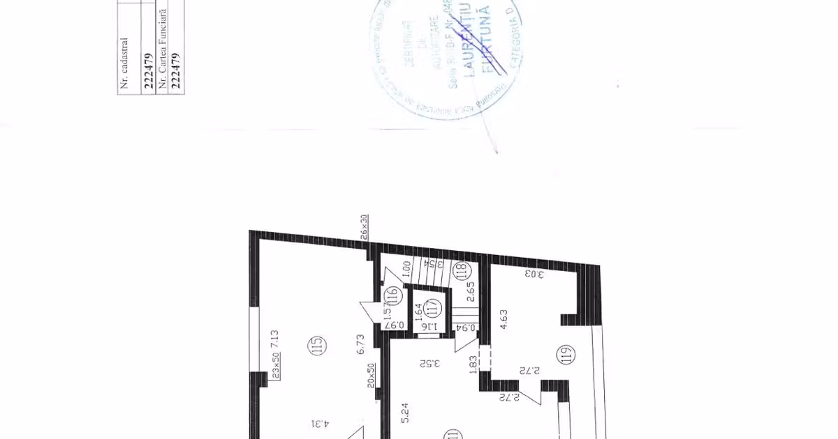 Penthouse de vânzare cu 2 camere în zona Polonă, Sector 1