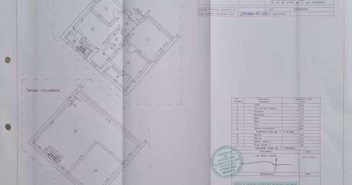 Penthouse de vânzare cu 3 camere, mobilat în zona Tomis Plus, Constanța