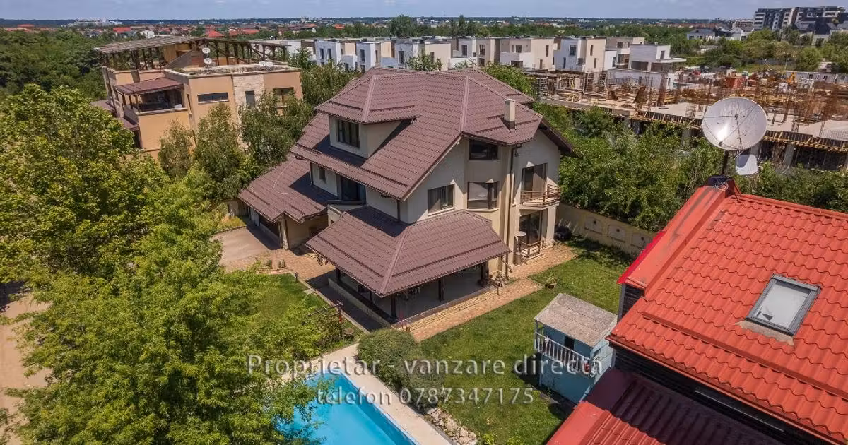 Casă individuală de vânzare cu 8 camere, mobilată în zona Pipera, Sector 1