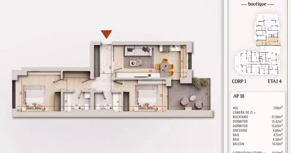 Apartament de vânzare cu 3 camere în zona Theodor Pallady, Sector 3