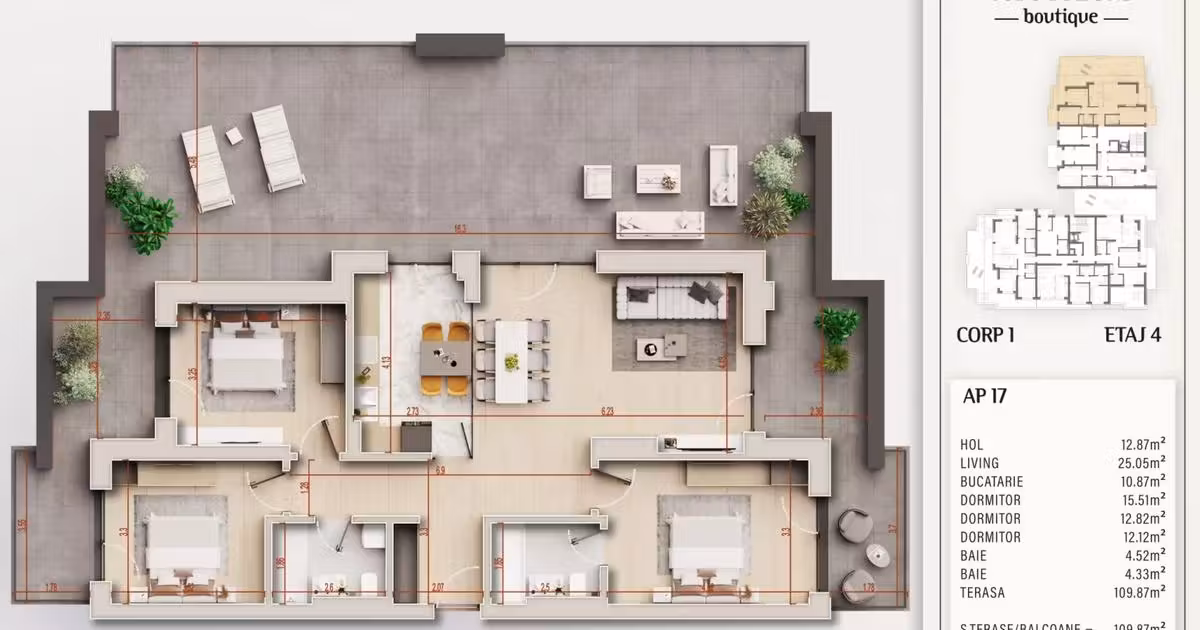 Apartament de vânzare cu 4 camere în zona Theodor Pallady, Sector 3