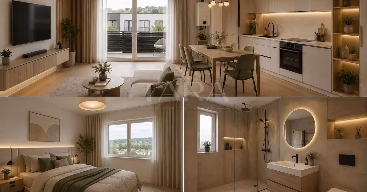Apartament de vânzare cu 2 camere în Baciu
