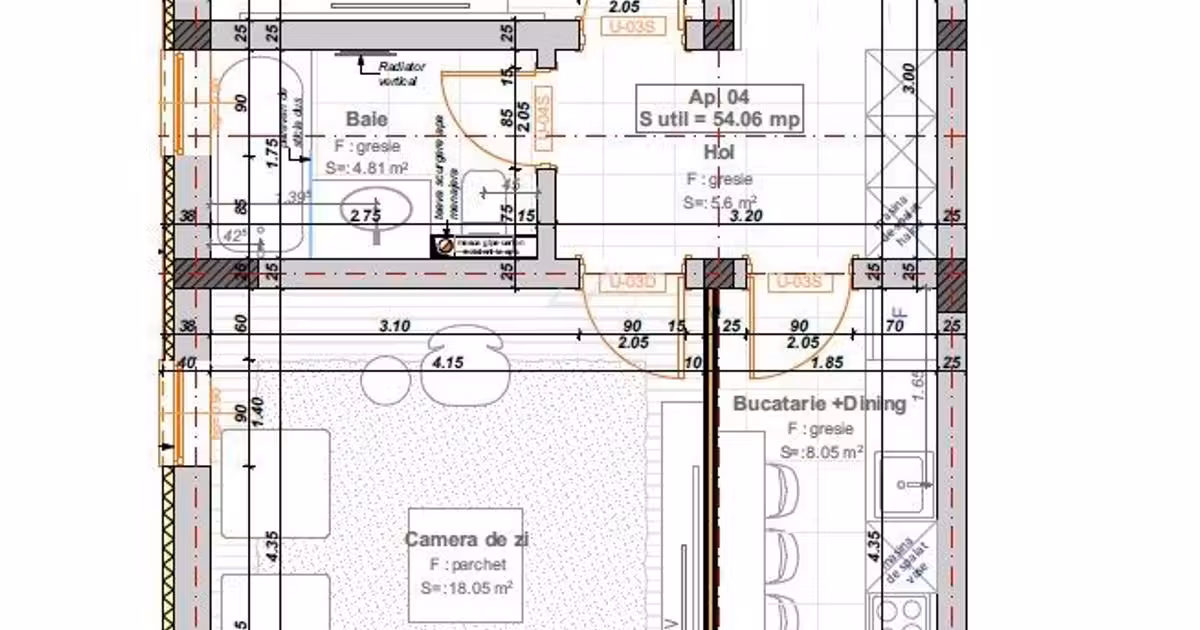 Apartament de vânzare cu 2 camere în Giroc