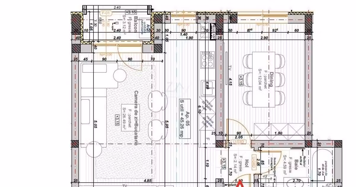 Apartament de vânzare cu 2 camere în Giroc