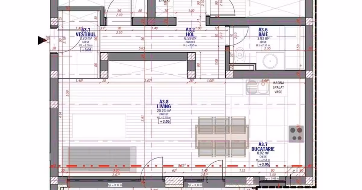 Apartament de vânzare cu 3 camere în zona Torontalului, Timișoara