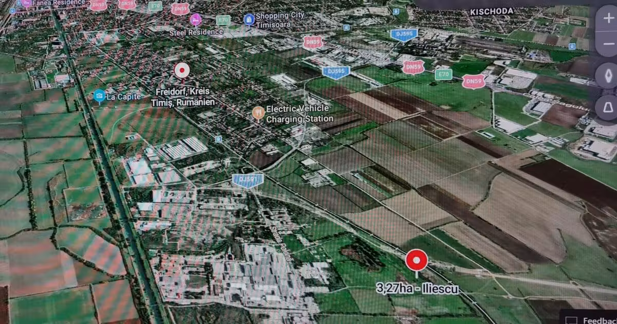 Teren agricol intravilan de vânzare de 31028 mp, în zona Freidorf, Timișoara